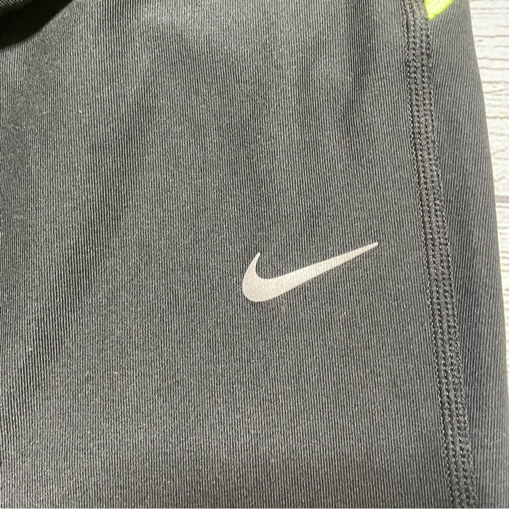 Nike Dri-Fit Crop Workout Leggings Bright Yellow Accent - Picture 7 of 11